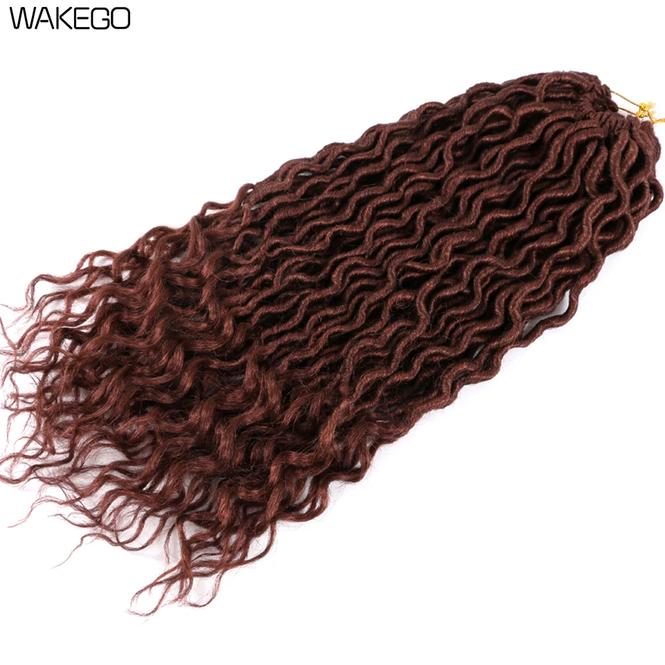 Goddess Faux Locs Crochet Hair Soft Faux Goddess Locs Curly Braiding Hair Crochet  Dreadlocks Synthetic Braids Hair Extensions