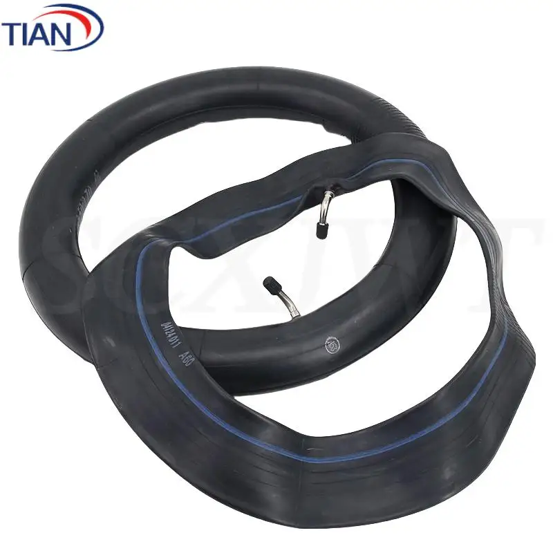 Enhanced Electric Bicycle Inner Tube - 14-Inch with Curved Valve