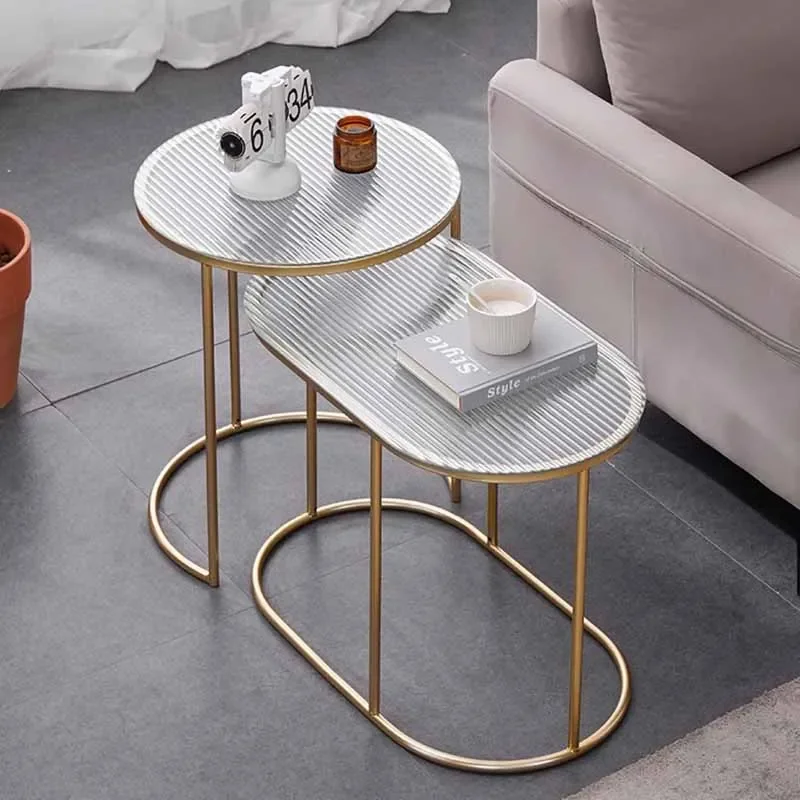 

Simple Adjustable Side Table Industrial Nordic Rectangular Metal Side Tables Premium Slim Cool Mesa Auxiliar Home Furniture