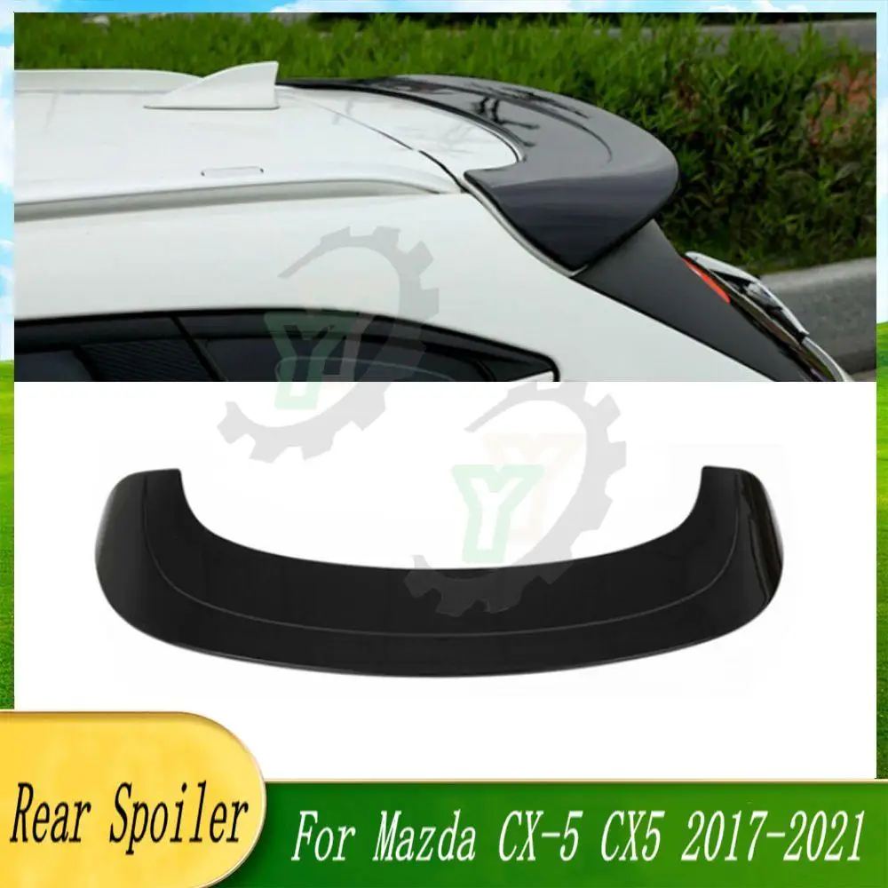 

ABS Plastic Rear Roof Spoiler Trunk Wing Lip Boot Cover For Mazda CX-5 CX5 2017 2018 2019 2020 2021 Car Accessories