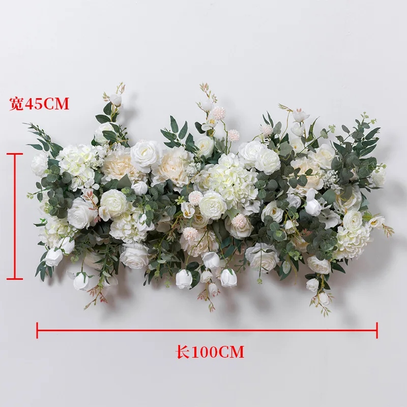

100cm/3.28ft New European-style Peony Rose Ping Pong Chrysanthemum Wedding Artificialflower Arrangement Outdoor Decoration