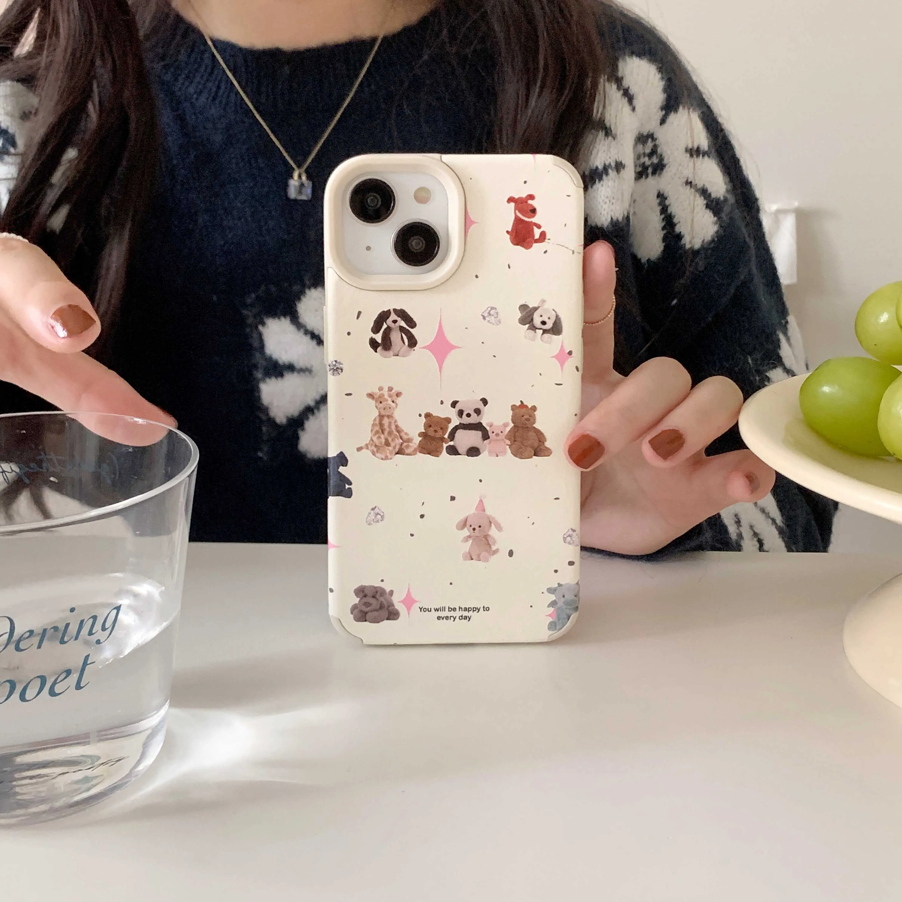Cartoon Dog Bear iPhone Case