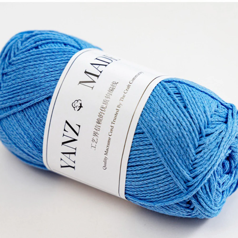 100g 200Meters Hollow Cotton Yarn Cotton Linen Thread 1mm Hand Woven DIY Hook Woven Bag Hat Storage Material Yarn Knitting 6