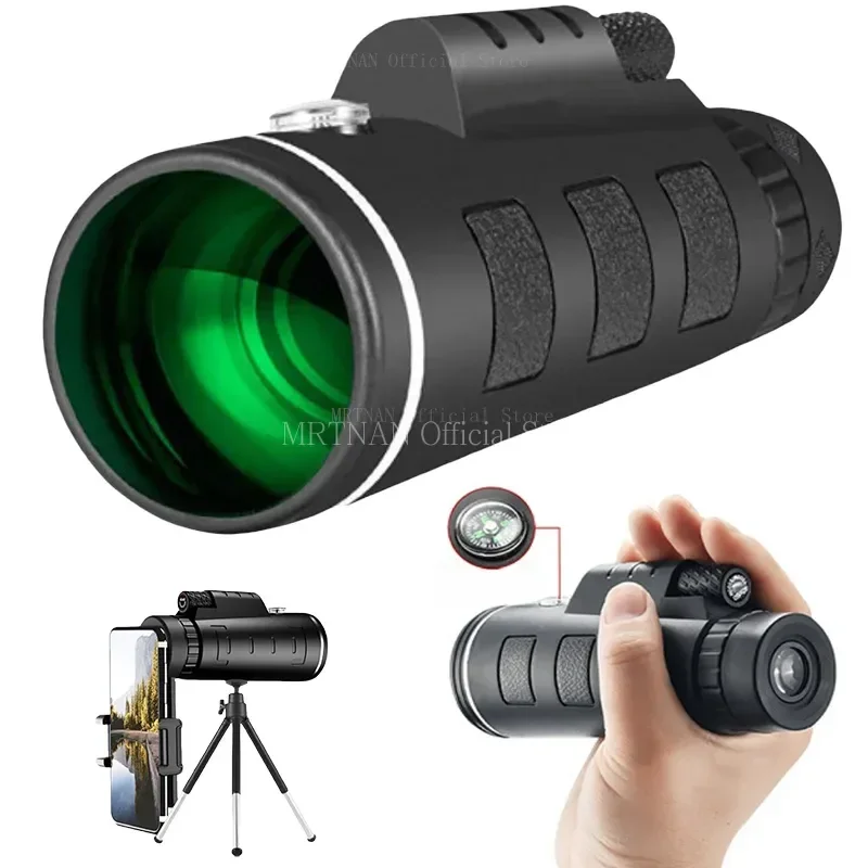 40X60 Zoom HD Powerful Binoculars Long Range Portable Professional Telescope Monocular Low Light For Hunting Camping 6