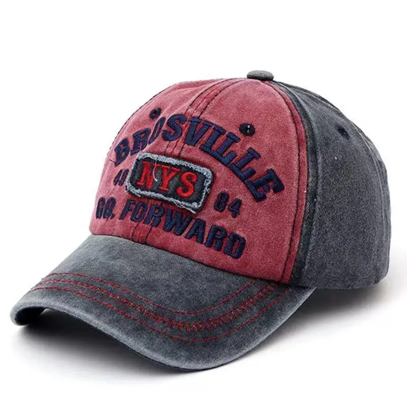 Men's Casual Embroidered Baseball Cap with Curved Brim - Four Seasons Collection