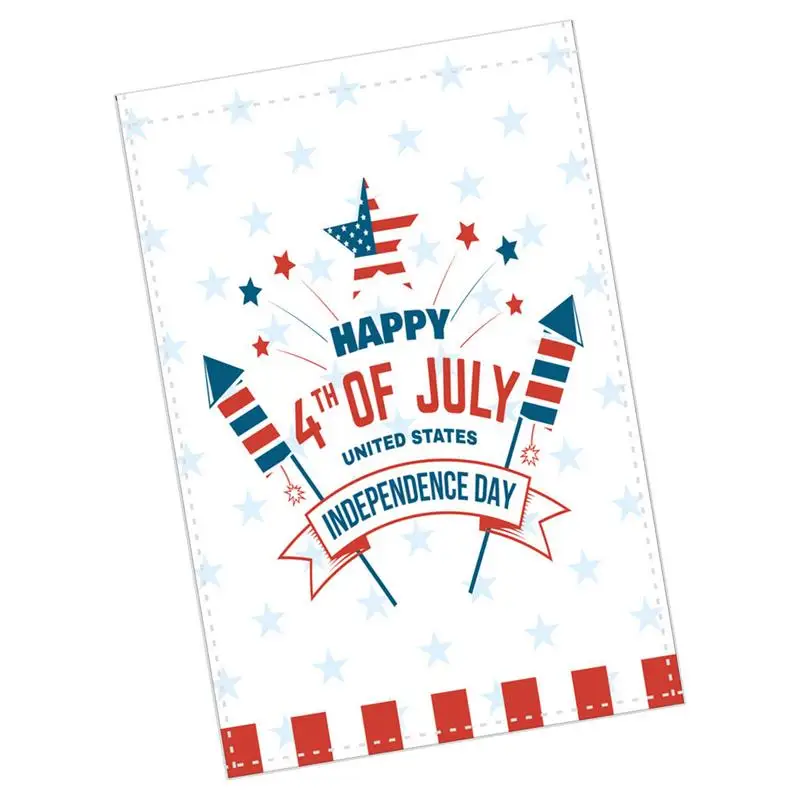 

4th Of July Yard Flag Double Sided Veterans Day Flag Patriotic Flag Memorial Day Yard Flag Memorial Day Yard Outdoor Decoration