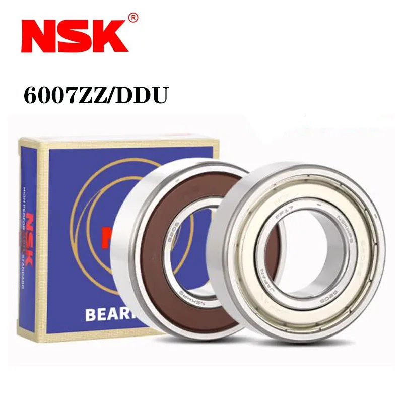 

Japan Original NSK Deep Groove Ball Bearing 6007ZZ 6007DDU 35*62*14mm ABEC-9 High Precision Speed Metal Rubber Sealed Bearings