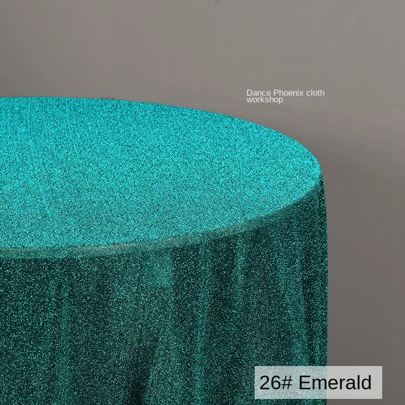 Bright Silk Fabric Emerald Glitter Yarn Dress Background Cloth Clothing Cloth for Apparel Sewing Meter Diy Material