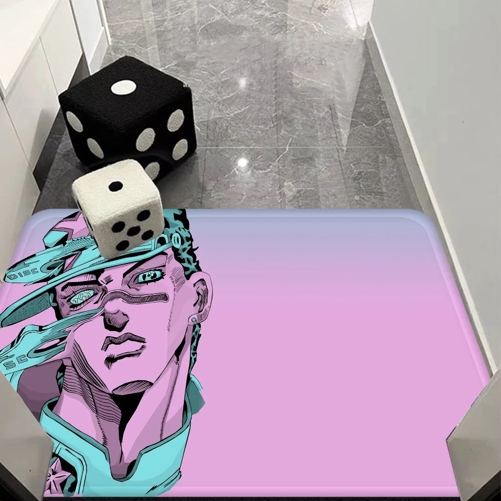 Jojo Bizarre Adventure Floor Mat Bathroom Mat Kids Room Bedroom Decoration Balcony Anti-Slip Doormat Living Room Bedside 5