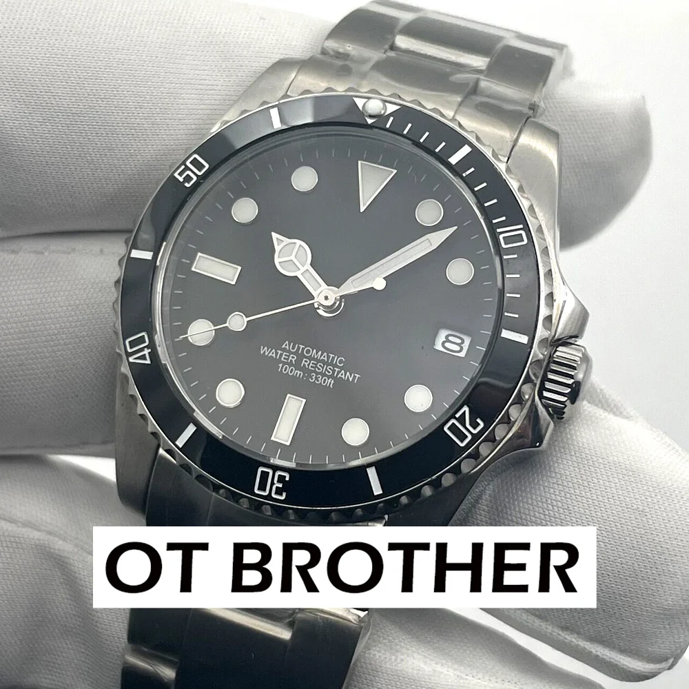 36mm Stainless Steel Sub Watch NH35 Movement 100meters Waterproof Sapphire Crystal Ceramic Bezel Automatic mechanical Watch
