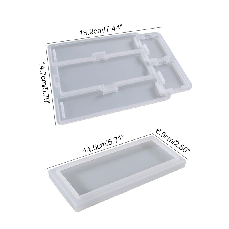 Wholesale Large Domino Storage Box Mold for Resin Casting,Silicone