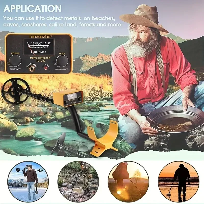 TC-200 Upgrade Metal Detector Underground Draad Ijzer Metalen Goud Detector Verstelbare Tracker Voor Schat Zoeken Nieuwe detect