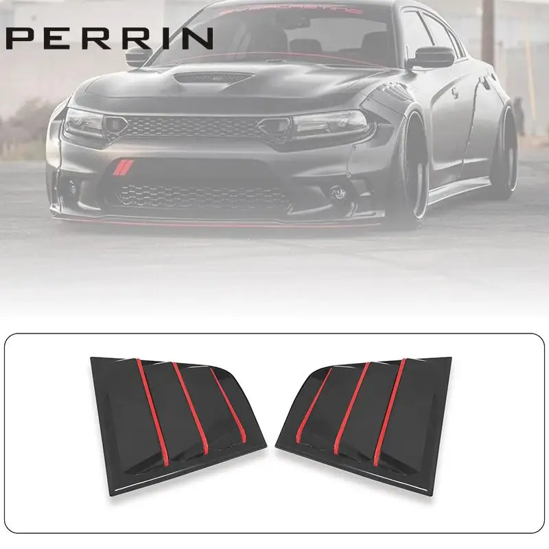 

Боковые оконные жалюзи, жалюзи, жалюзи из АБС-пластика для Dodge Charger 2015-2021bright black/carbon