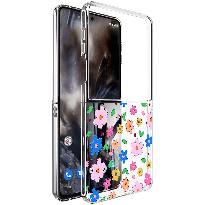 Vibrant Floral Phone Case: Stylish Protective Folding Cover