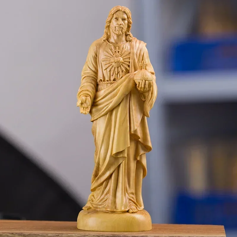 Boxwood Jesus Carving Statue 4