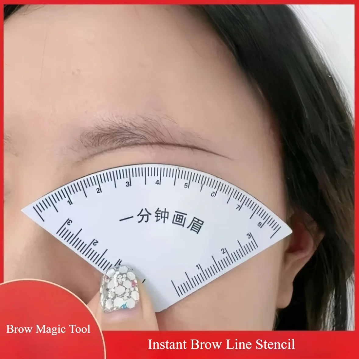 1PC Eyebrow Stencil Kit - Instant Perfect Brows, Multi-Style Templates for Women, Precision Shaping Tool, Foolproof Guide