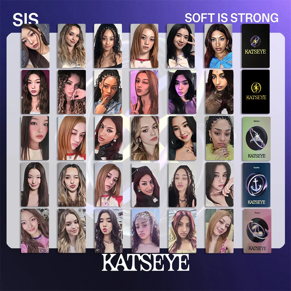 6Pcs/Set KATSEYE New Album SIS Soft Is Strong HD Bright Photocards