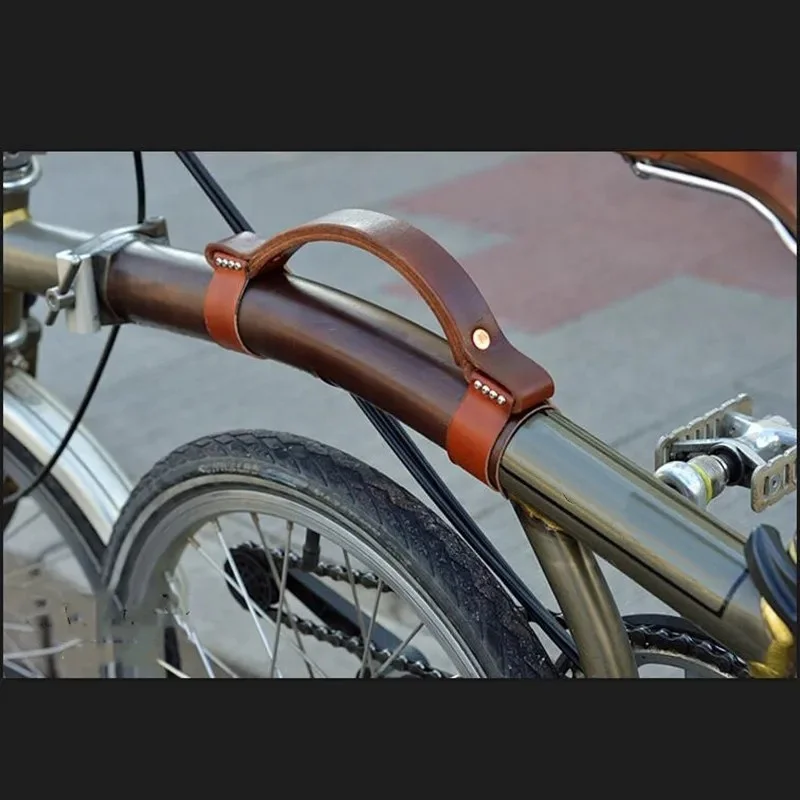 ブロンプトン自転車用ハンドルポスト本革カバー（受注生産） ブロンプトン自転車用ハンドルポスト本革カバー（受注生産
