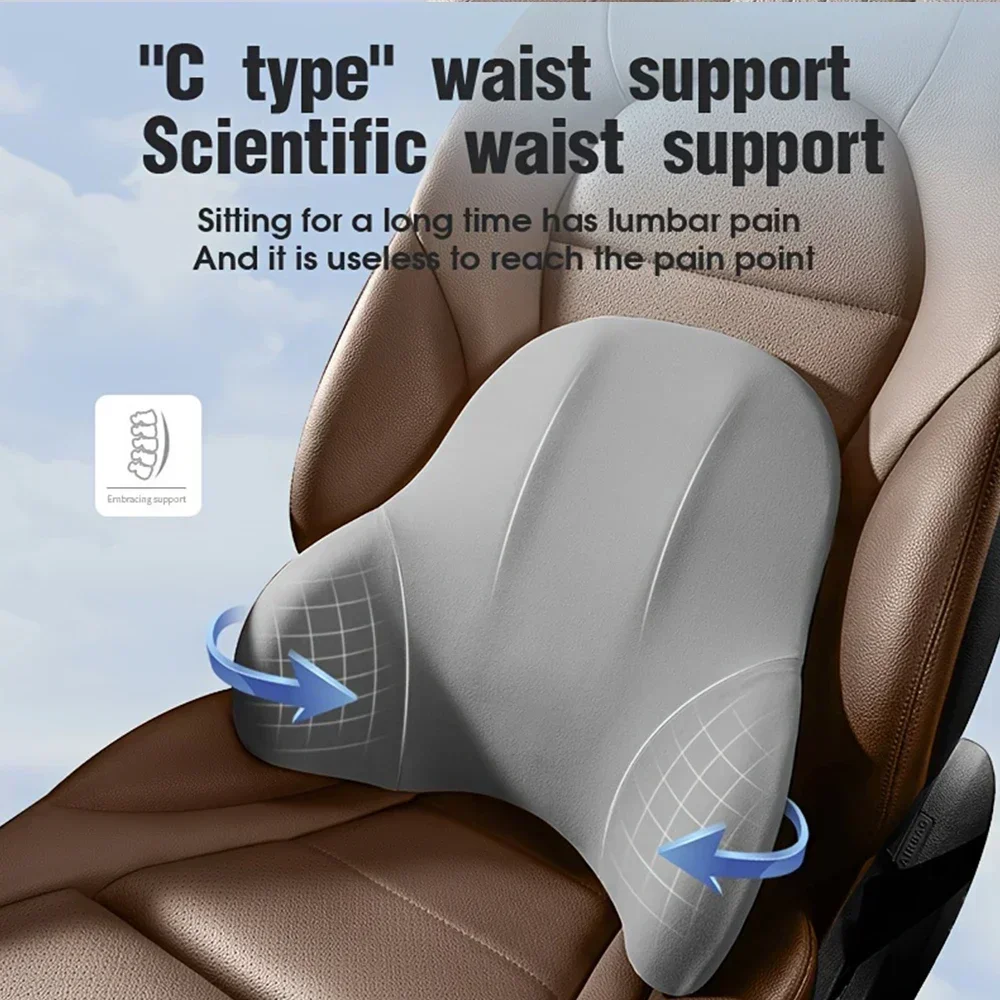 Enhanced Memory Foam Car Neck Pillow - Ergonomic Support for Ultimate Comfort and Pressure Relief