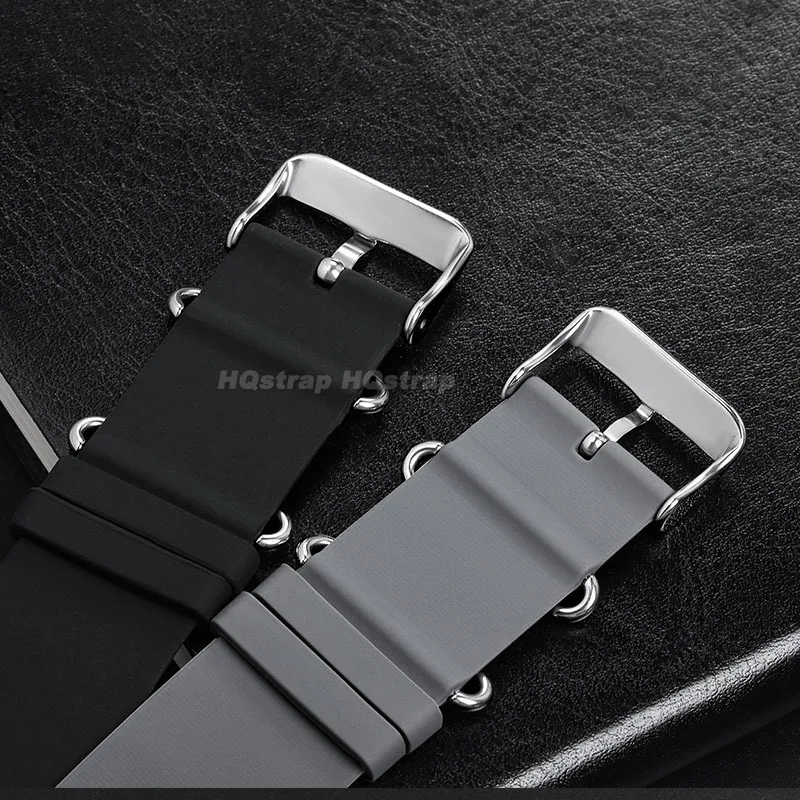 Premium Silicone Sport Watch Strap - Soft and Comfortable Wristband, Waterproof and Durable