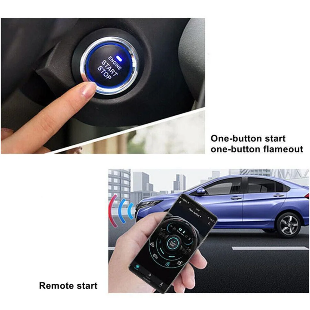Mobile Phone Remote Control Start Car Autostart Engine One Button Start Stop System Automatic Engine starter Central Locking car door lock kit,car remote starter,car alarm remote control,car remote central kit,car remote door lock kit