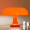 Classic Mushroom Table Lamp Modern Bauhaus Art Table Lamp Bedroom Bedside Lamp Danish Designer Orange Decorative Table Lamp 5
