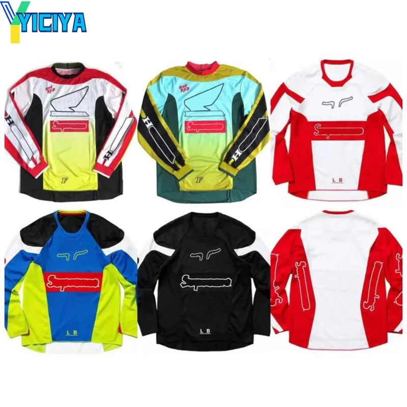 

YICIYA T-Shirt Racing 2023 New Spring and Autumn Motorcycle Cycling Clothes downhill jersey Customized with the same style tees