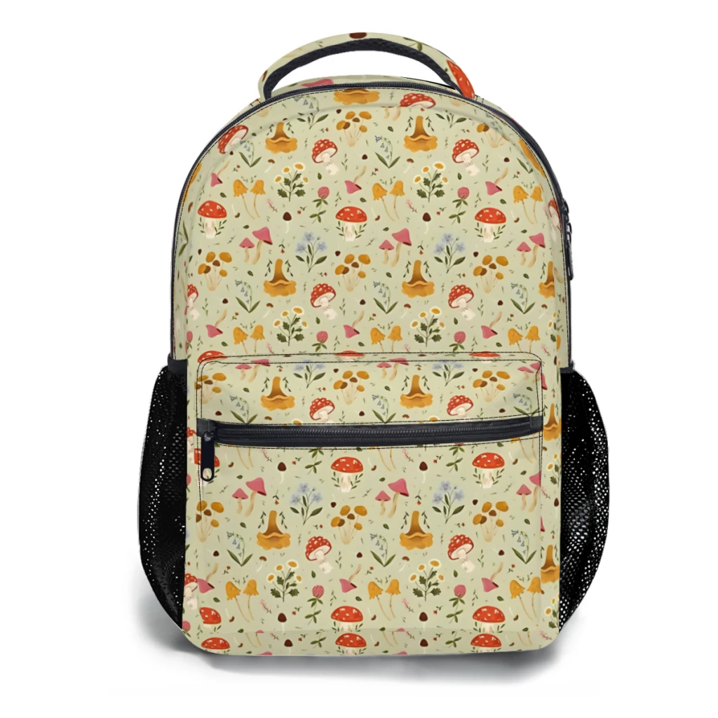 

Mushrooms and Wildflowers For boys Large Capacity Student Backpack Cartoon School Backpack