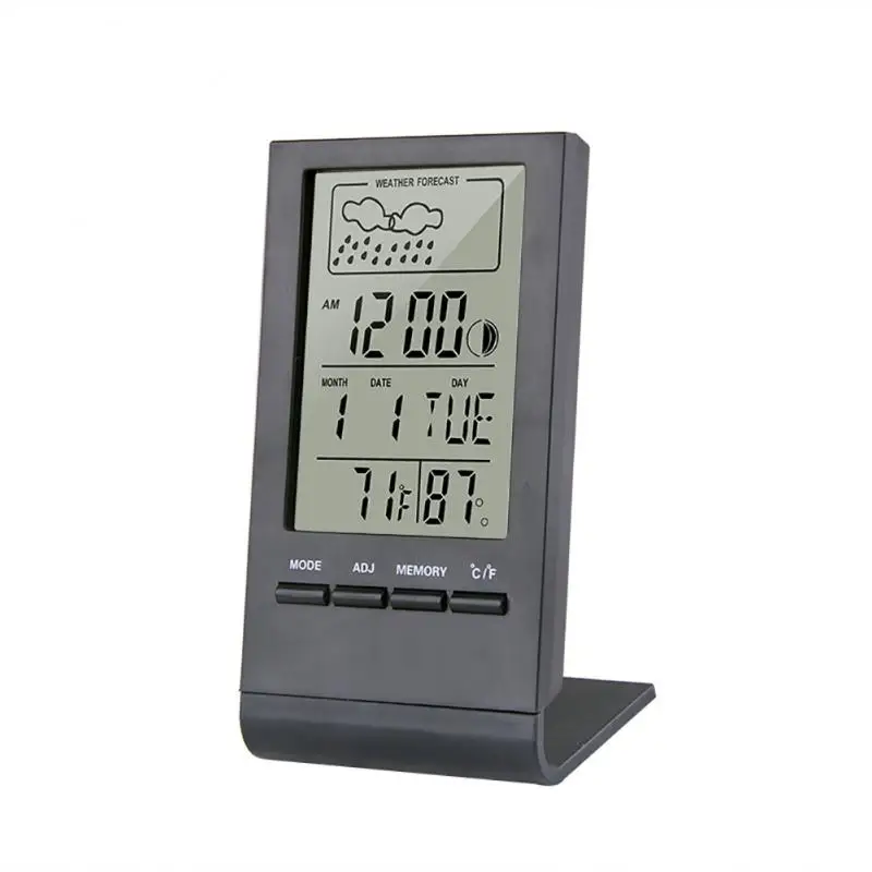 Higrómetro Termómetro Digital, Monitor de Temperatura y Humedad, Pantalla  LCD Grande, Interruptor ℃ y ℉, Termómetro Higrómetro Digital, Adecuado para  el Hogar, Cocina, Invernadero, Oficina (Blanco) : : Jardín