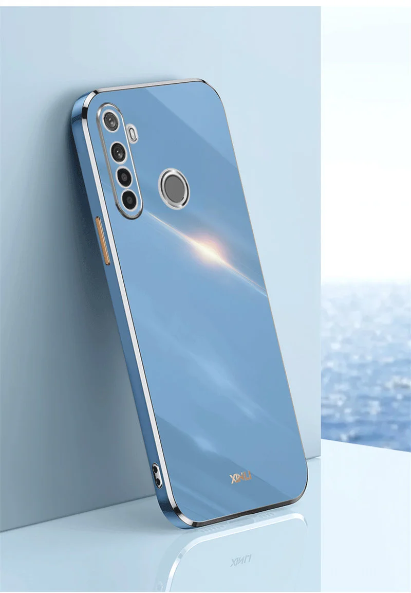 Shiny Plating Silicone TPU Bumper Shockproof Soft Back Cover Phone Case