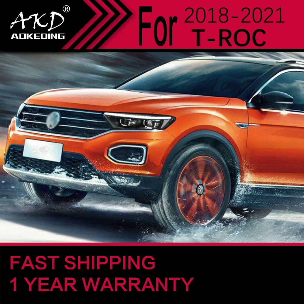 Couvercle De Phare Gauche/Droite Pour VW T-Roc (2018-2022) - Protection Transparente PC, Facile à Installer