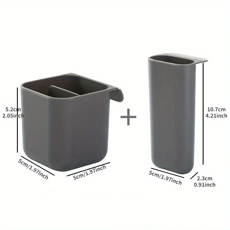 1Set Desktop Monitor Insert Pocket Pen Holder Desk Stationery Pen Organizer Multifunctional Creative Holder Office Storage