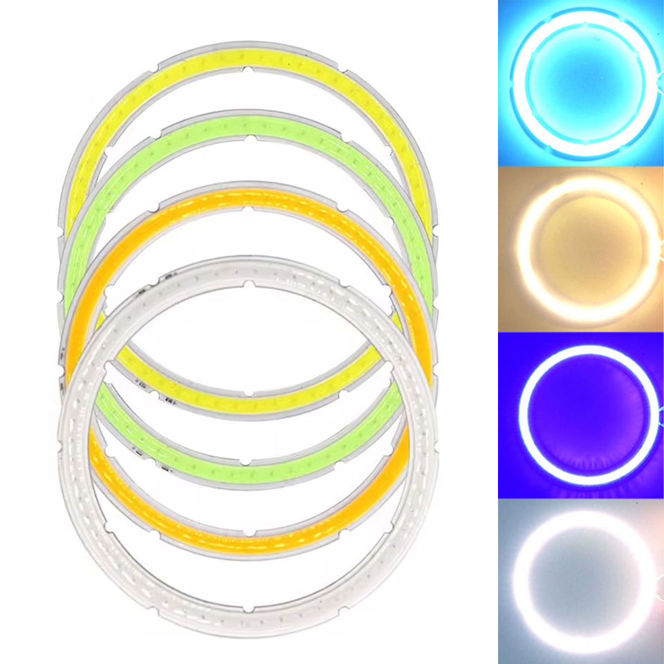 25mm-110mm Annual Shape COB Angel Eyes LED Beads 12V 2.5W-12W Cob LED Diode Chip On Board Ring LED Light Source 120Â° Lighting