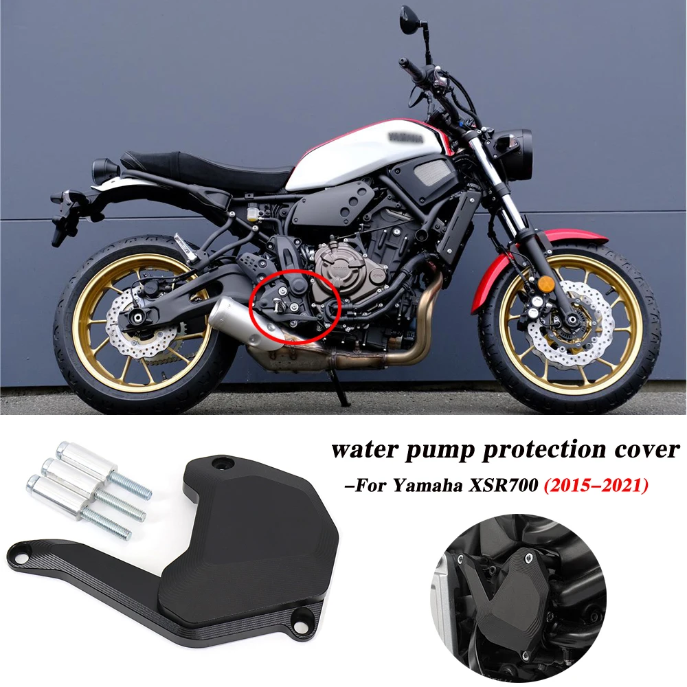 

New For YAMAHA XSR700 xsr700 XSR 700 2015 2016 2017 2018 2019 2020 2021 Motorcycle ALUMINIUM Water Pump Protection Guard Covers