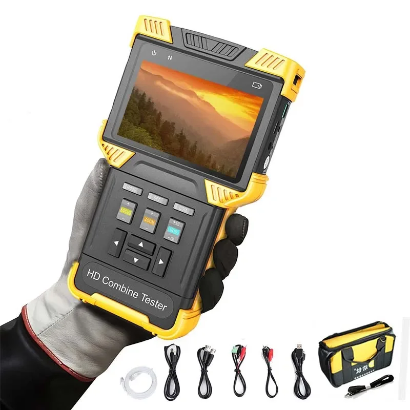 H.265 4K Ip Analog Camera Tester Cctv Tester Monitor Hd 1080P Security Combina Test Monitor Tdr Rj45 Test Del Cavo Combina Tester
