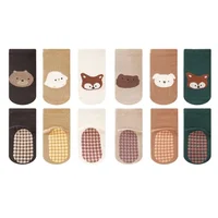 Spring Autumn Sock Baby Boys Girls Anti-Slip Floor Socks Infant Kids Trampoline Shoes Children School Sports Mid Calf Long Socks 4