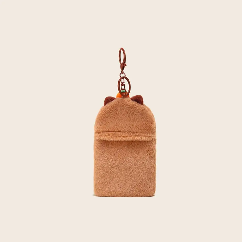Card Holder Cute Capybara Plush Photocard Holder Kpop Pendant Photo Album Bag Keychain Idol Card Protector Star Chaser