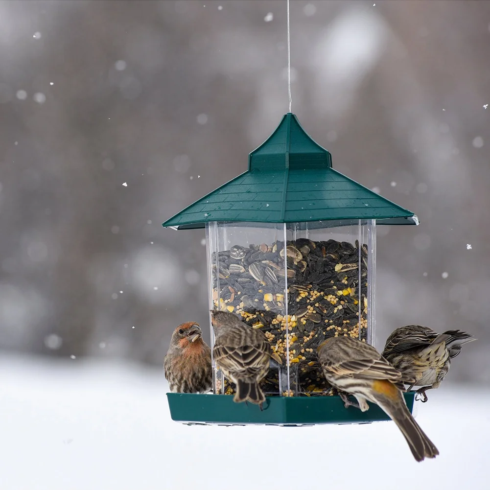 Title 5, Waterproof Bird Feeders Garden Gazebo Hanging W...