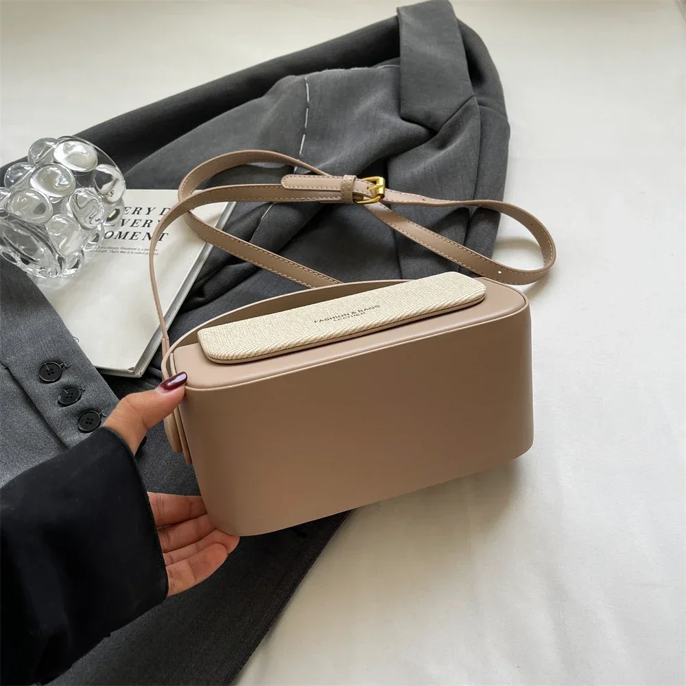 Simple Fashion Mini Square Women Crossbody Bags 2026 Luxury Designer Purses And Handbags Box Shape Pure Color Shoulder Satchels