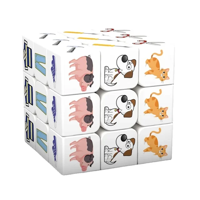 3x3x3 Magic Puzzle Cube Printing National Flag Pattern Packing Cubo Children's Gifts Educational Fidget Speed Cube Toys For Kids 6