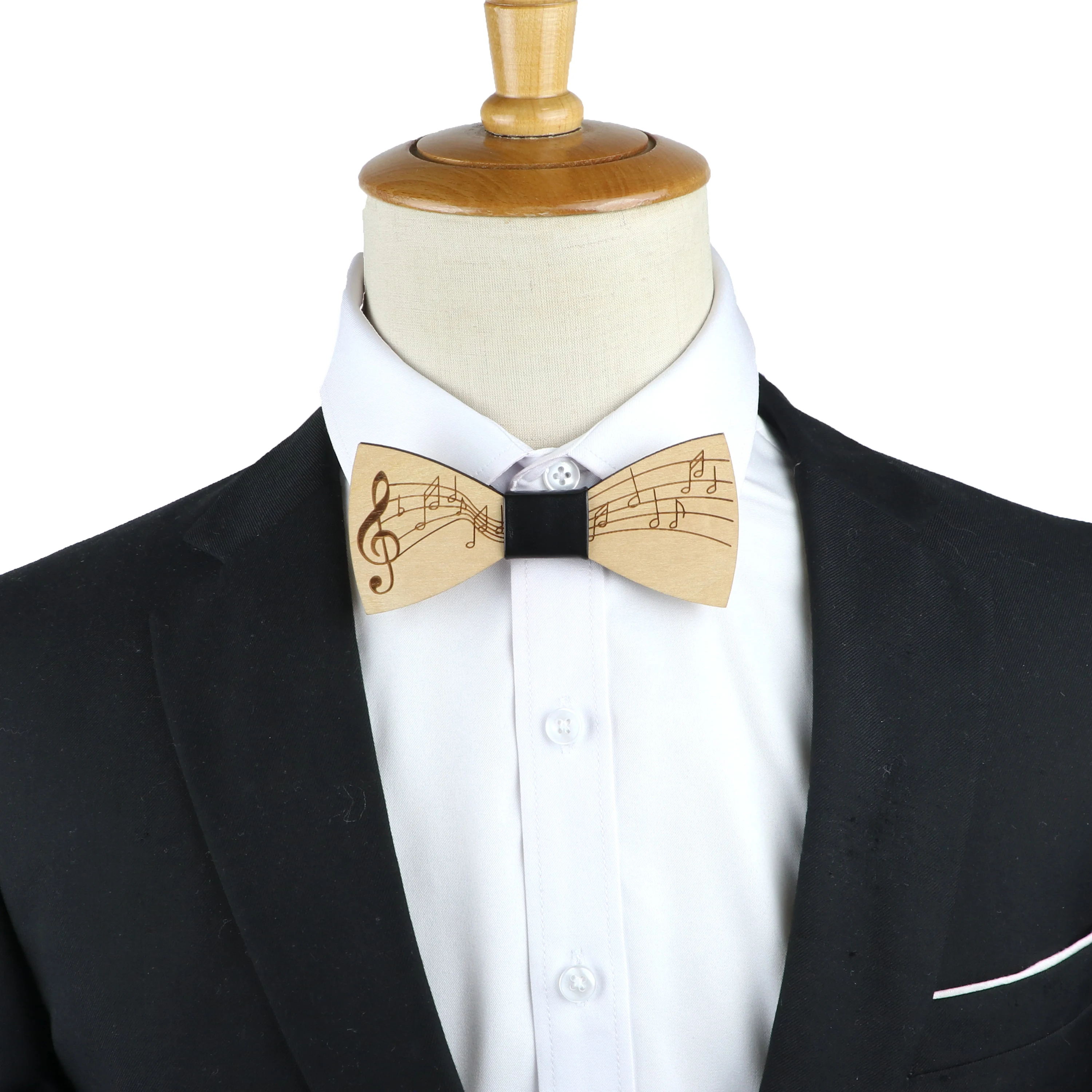 Vintage Wooden Bow Tie Men Unisex Hollow Out Butterflies Carved Retro Wooden Neck Ties Adjustable Strap Bowtie Bowknots Slim