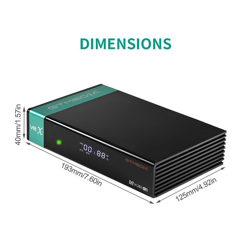 GTMEDIA V8X HD 1080P H.265 Satellite Receiver DVB-S/S2/S2X Built-in WIFI CA card Scart sup For spain Italy Poland digital tv decoder satellite tv receiver digital tv converter box