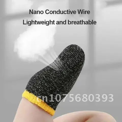 

Breathable Finger Cots Cover Pair for PUBG Mobile Phone Games Touch Screen Gaming Finger Sleeve Accessories