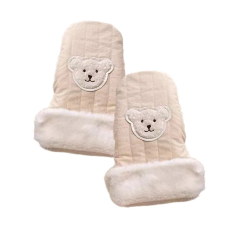 Windproof Children's Stroller Handmuffs Outdoor Sports Mittens Bear Hand Warmers Scooter Gloves for Winter Season