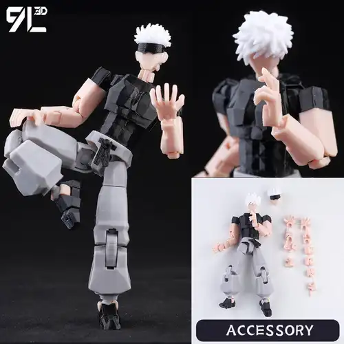 9L3D Printed Anime Jujutsu Kaisen Sukuna Yuji Yuta Satoru Gojo Lucky Dummy 13 Movable Shapeshift Action Figures Mannequin Toys - Image 30