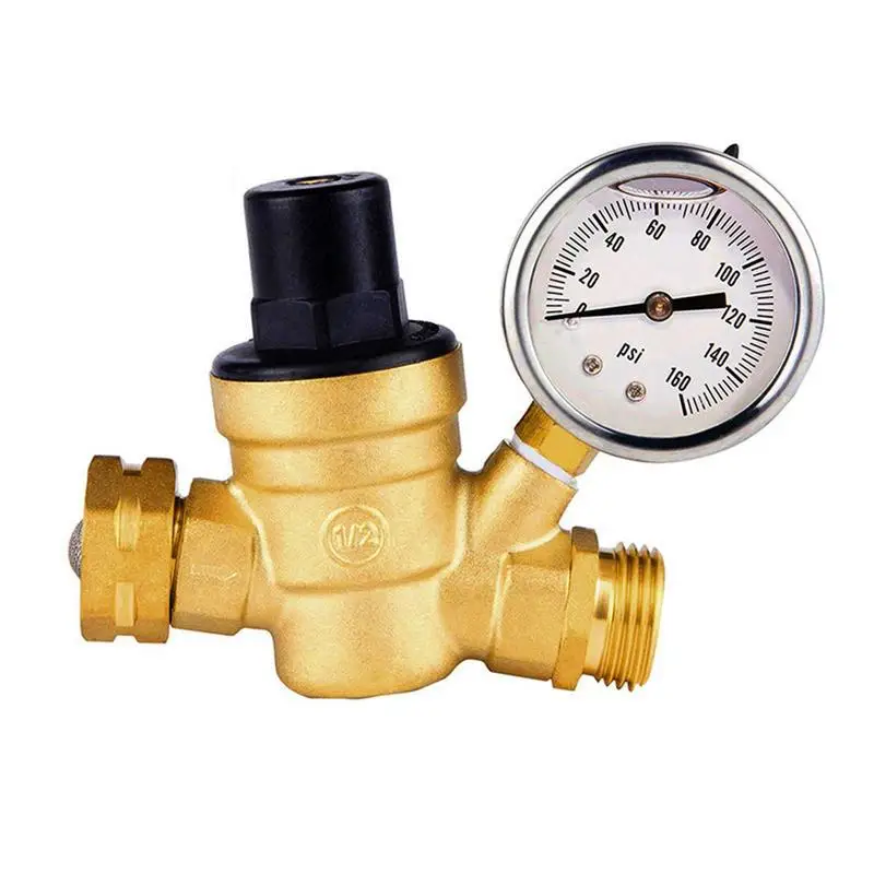 

Water Pressure Regulator For Garden Hose Lead-free Water Fittings For RV Camper Water Pressure Regulator For Travel Trailer