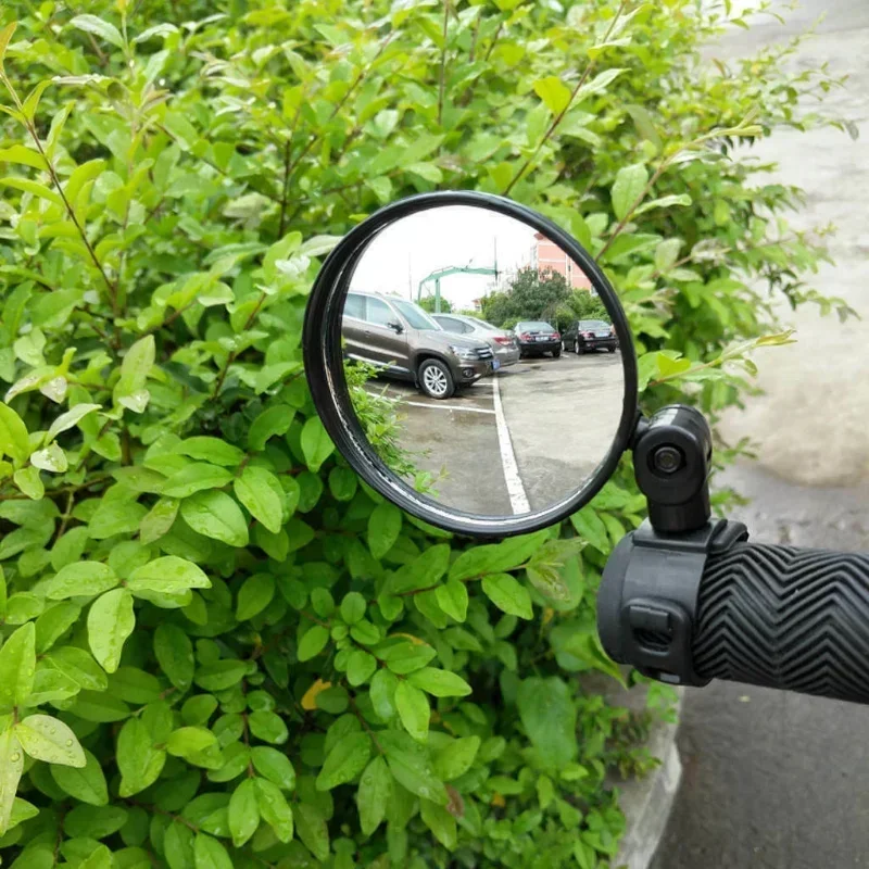 Diameter Bicycle Handlebar Rearview Mirror Wide-Angle Universal Adjustable Handlebar Mounted Convex Mirror Bike Mirror