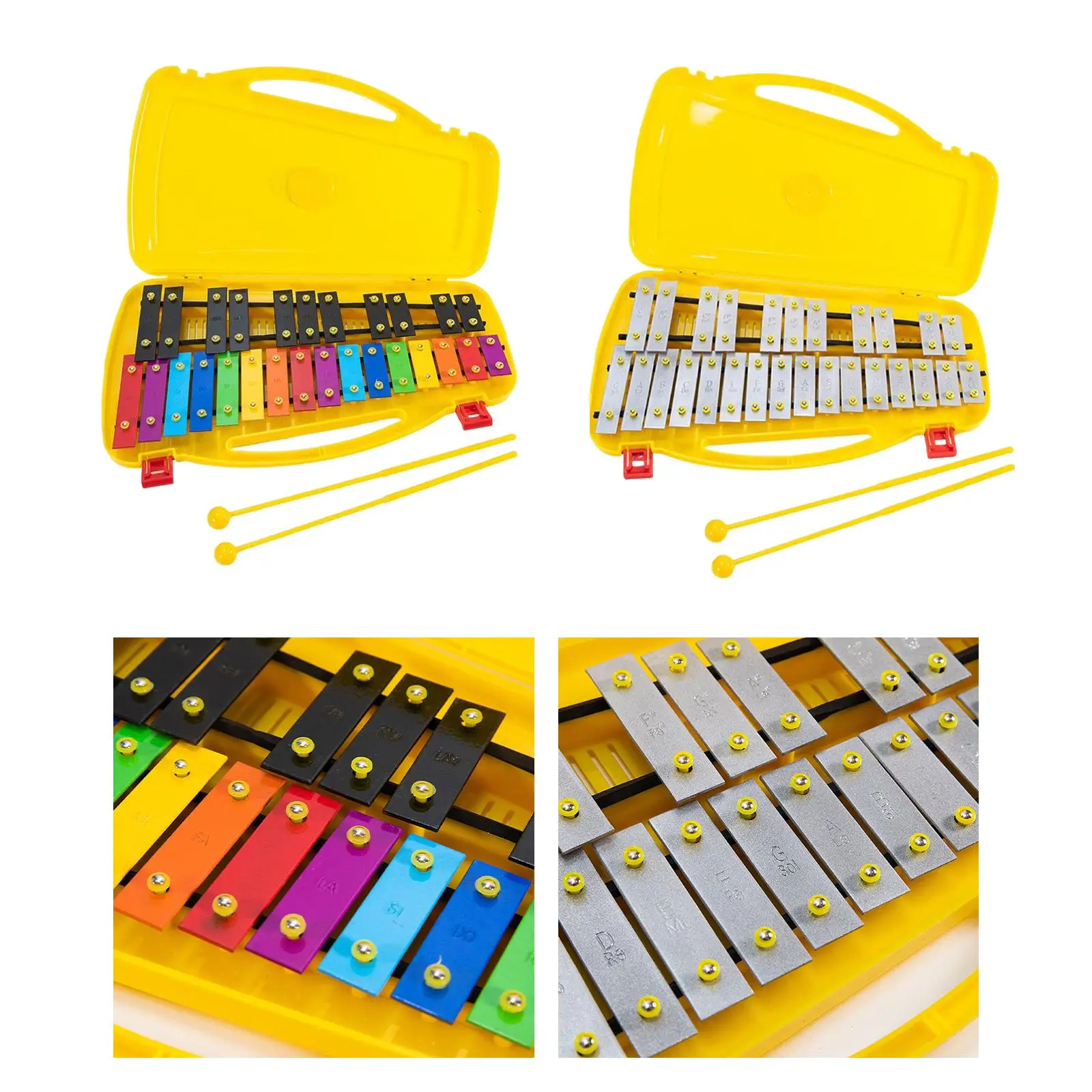 Professional Glockenspiel with Case for Beginners Adult Kids Preschool Musical Instrument