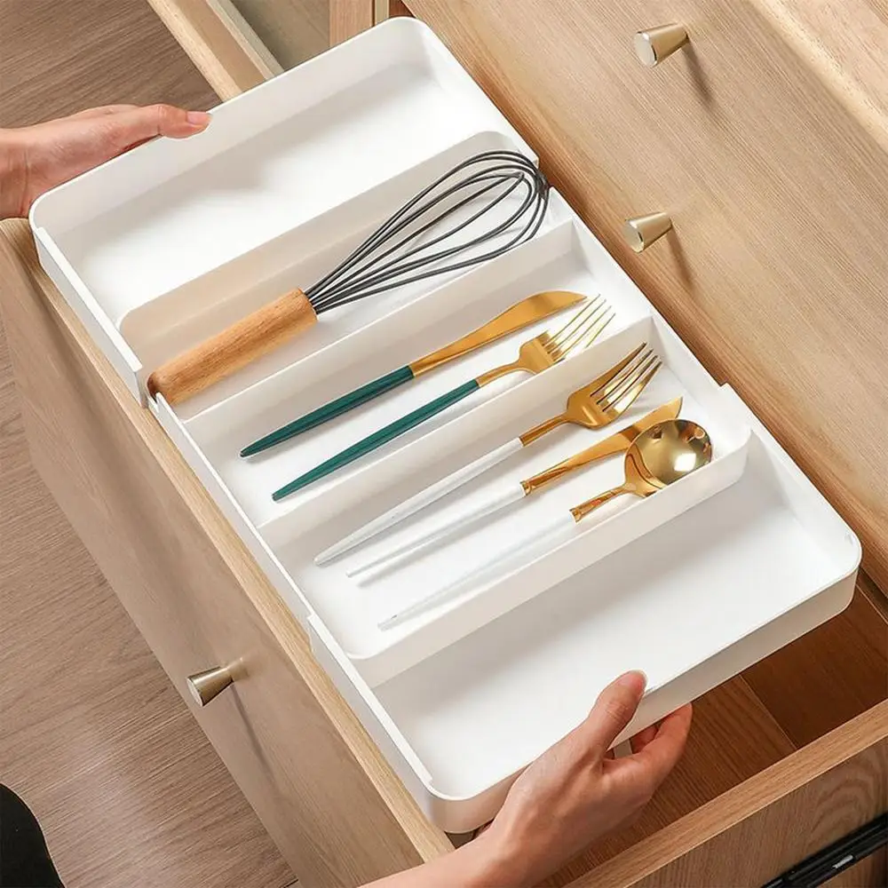 Drawer Organizer Kitchen Utensils Kitchen Silverware Drawer Organizer Multifunctional Utensil Tray For Kitchen Cutlery And