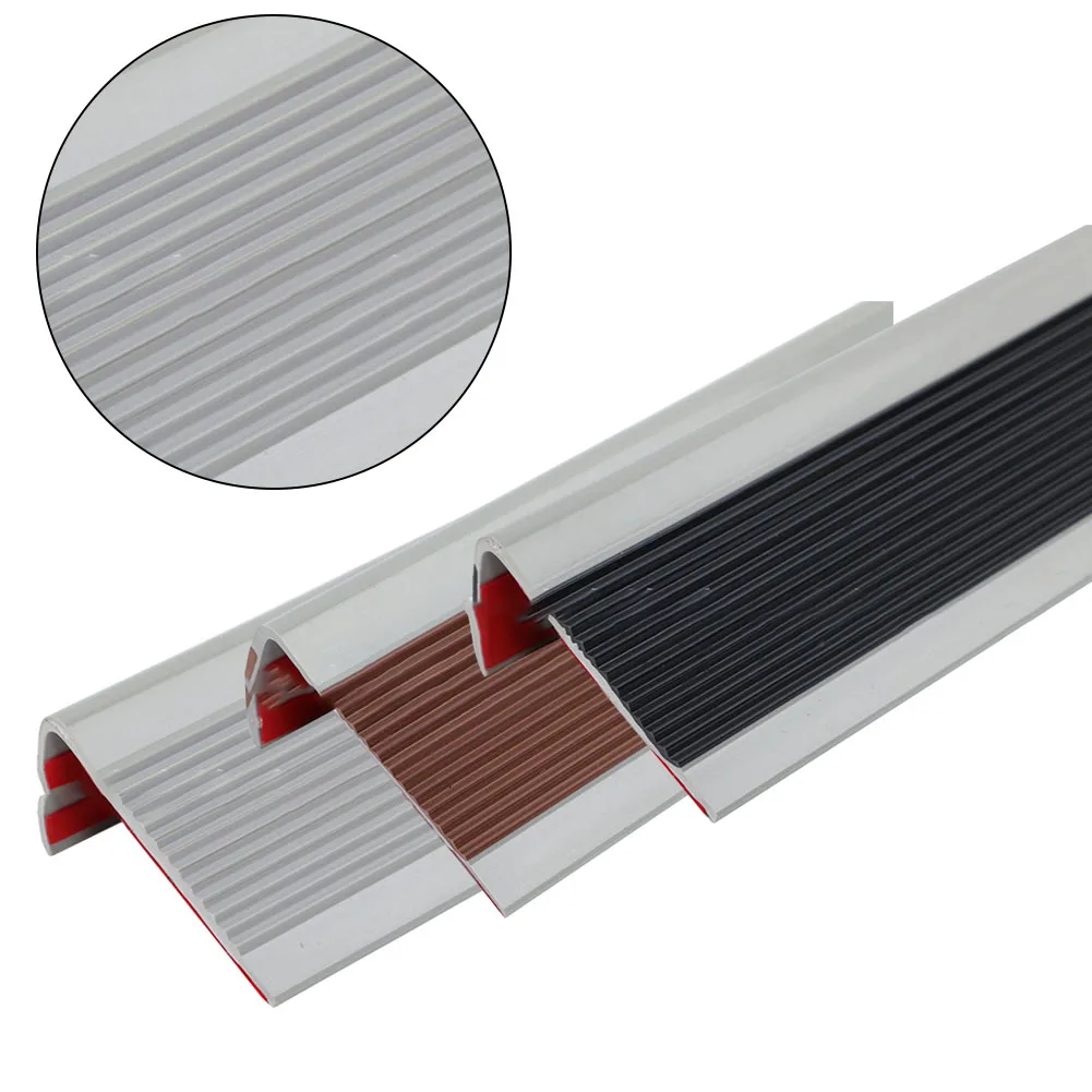 Stair Edging Strips Rubber Self-Adhesive Nosing Strip For Stair Corner Protection Decor Cover Quiet Anticollision Antiskid Strip